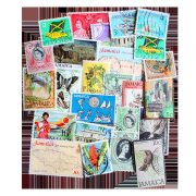 25 Differnt Jamaica Postage Stamps