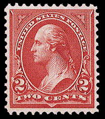 2¢ Washington Type II - carmine