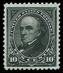 10¢ Webster - dark green