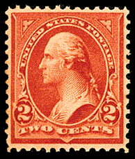 2¢ Washington Type III - red