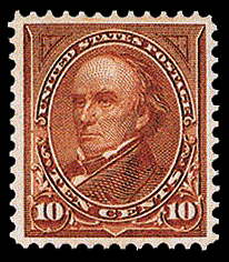 10¢ Webster Type I - brown
