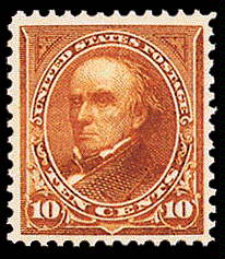 10¢ Webster Type II - orange brown