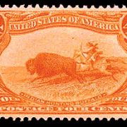 4¢ Indian Hunting Buffalo - orange