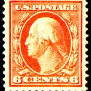 6¢ Washington - red orange