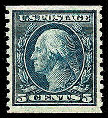 5¢ Washington - blue