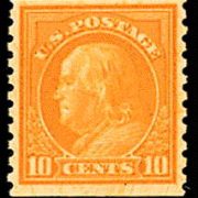 10¢ Franklin - orange yellow
