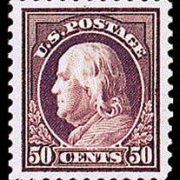 50¢ Franklin - red violet