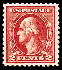 2¢ Washington Type IV - carmine