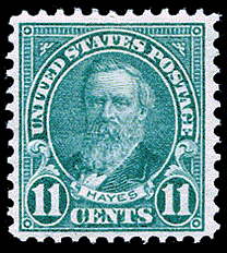 11¢ Hayes - light blue