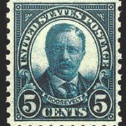 5¢ Roosevelt (1925) - blue