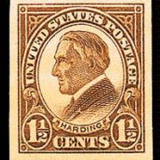 1½ ¢ Harding - yellow brown