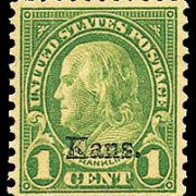1¢ Franklin - green