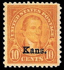 10¢ Monroe - orange yellow