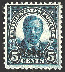 5¢ Roosevelt - deep blue