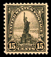 15¢ Statue of Liberty - gray