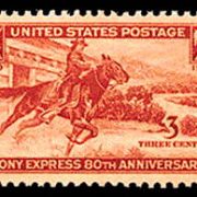 3¢ Pony Express