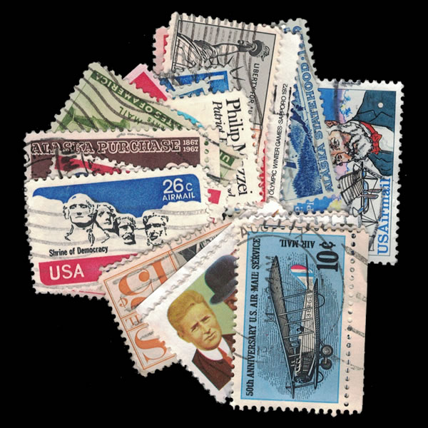 33 U.S. Airmail Stamps | U.S Stamp Packets | U.S. Stamp Collecting