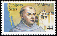 United States Airmail Stamps - 1983 - 1989 - 44¢ Juniper Serra (1985)