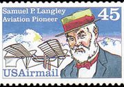 United States Airmail Stamps - 1983 - 1989 - 45¢ Samuel P. Langley (1988)