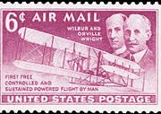 United States Airmail Stamps - 1949 - 6¢ Wright Brothers