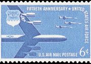 United States Airmail Stamps - 1957 - 6¢ U.S. Air Force