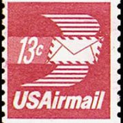 United States Airmail Stamps - 1971 - 1973 - 13¢ Letter (1973)