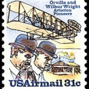 United States Airmail Stamps - 1978 - 31¢ Wright Bros. & Shed.