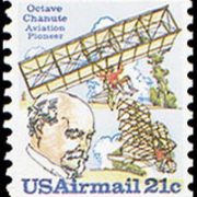 United States Airmail Stamps - 1979 - 21¢ Chanute & 2 Planes