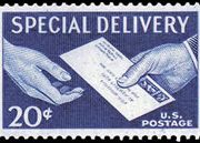 United States Special Delivery Stamps - 1954 - 1971 - 20¢ blue