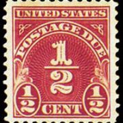 United States Postage Due Stamps - 1930 - 1931 Perf 11 - ½¢ carmine