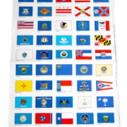 stamp album state flag labels