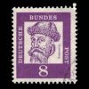 1961 Germany Stamp #826 - Johann Gutenberg 8 Pfennig Stamp