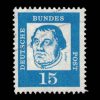 1961 Germany Stamp #828 - Martin Luther 15 Pfennig Stamp