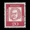1961 Germany Stamp #829 - Johann Sebastian Bach 20 Pfennig Stamp