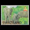 2017 Swaziland II Stamp - African Elephant