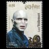 2019 Portugal 91 Cent Lord Voldemort Stamp with snake Nagini