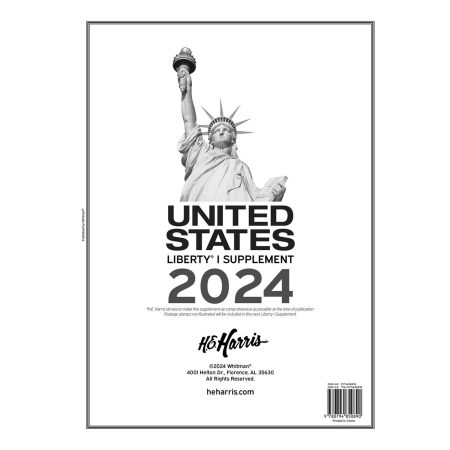 2024 Stamp Album Supplement pages for the Liberty I Stamp Album